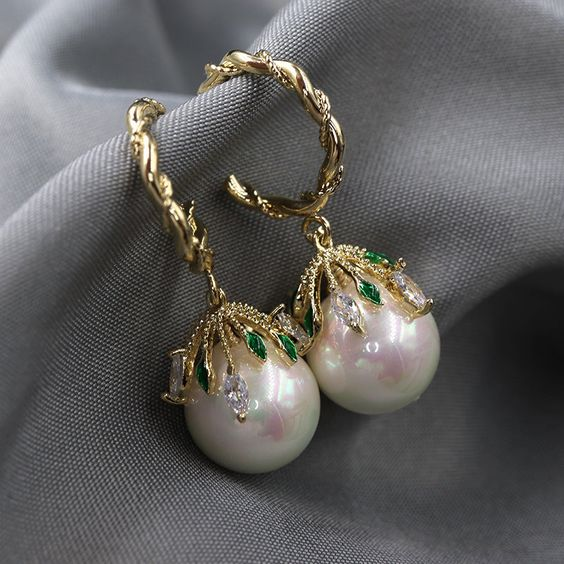 Elegant Malia Pearl Earrings